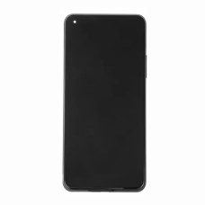 Дисплей Xiaomi Mi 11 Lite, Mi 11 Lite 5G, Mi 11 Lite 5G NE, з сенсором, з рамкою, Amoled, Срібний