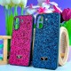 Чохол Xiaomi Redmi 9C, Bling Grainy Diamond Separate Camera, Рожевий