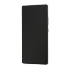 Дисплей Samsung G770 Galaxy S10 Lite, (PRC), з сенсором, з рамкою, IPS, Срібний