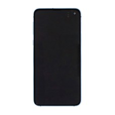 Дисплей Samsung G970 Galaxy S10e, з сенсором, з рамкою, OLED, Синій