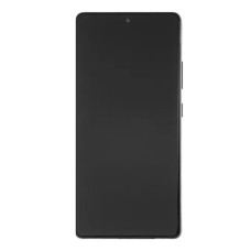 Дисплей Samsung G770 Galaxy S10 Lite, з сенсором, з рамкою, Amoled, Чорний