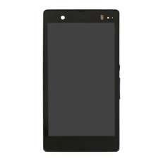 Дисплей Sony C6602 Xperia Z, C6603 Xperia Z, C6606 Xperia Z, (PRC), з сенсором, з рамкою, IPS, Чорний