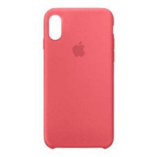 Чохол Apple iPhone XS Max, Original Soft Case, Camelia, Червоний