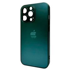 Чохол Apple iPhone 13 Pro, AG-Glass Matt Frame Color Logo, Cangling Green, Зелений