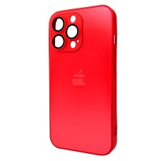 Чохол Apple iPhone 14 Pro, AG-Glass Matt Frame Color Logo, Coke Red, Червоний