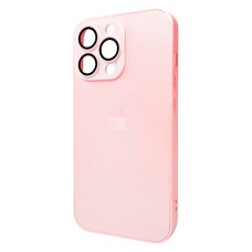 Чохол Apple iPhone 12 Pro Max, AG-Glass Matt Frame Color Logo, Chanel Pink, Рожевий