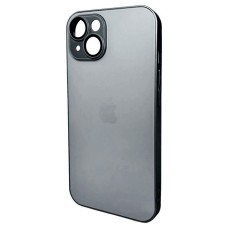 Чохол Apple iPhone 12, AG-Glass Matt Frame Color Logo, Titanium Grey, Сірий