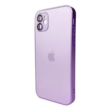 Чохол Apple iPhone 11, AG-Glass Matt Frame Color Logo, Light Purple, Фіолетовий