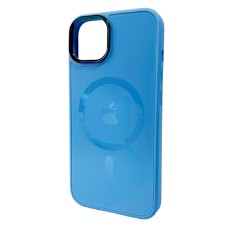 Чохол Apple iPhone 15 Pro, AG-Glass Sapphire, Sierra Blue, MagSafe, Синій