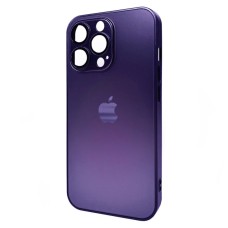 Чохол Apple iPhone 15 Pro Max, AG-Glass Matt Frame Color Logo, Deep Purple, Фіолетовий