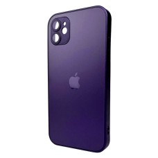 Чохол Apple iPhone 11, AG-Glass Matt Frame Color Logo, Deep Purple, Фіолетовий