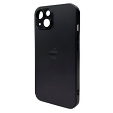 Чохол Apple iPhone 13, AG-Glass Matt Frame Color Logo, Graphite Black, Чорний