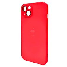 Чохол Apple iPhone 14, AG-Glass Matt Frame Color Logo, Coke Red, Червоний