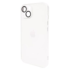 Чохол Apple iPhone 12, AG-Glass Matt Frame Color Logo, Pearly White, Білий