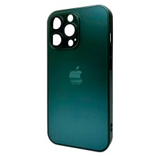 Чохол Apple iPhone 11 Pro Max, AG-Glass Matt Frame Color Logo, Cangling Green, Зелений