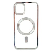 Чохол Apple iPhone 15, Cosmic CD Magnetic, MagSafe, Срібний