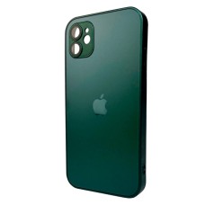 Чохол Apple iPhone 11, AG-Glass Matt Frame Color Logo, Cangling Green, Зелений