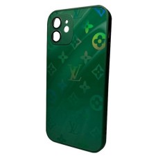 Чохол Apple iPhone 13, AG-Glass Gradient LV Frame, Cangling Green, Зелений