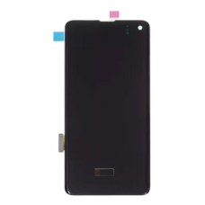 Дисплей Samsung G973 Galaxy S10, з сенсором, без рамки, Amoled, Чорний