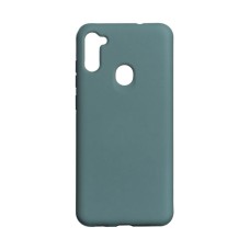 Чохол Samsung A115 Galaxy A11, M115 Galaxy M11, Original Soft Case, Темно-зелений, Зелений