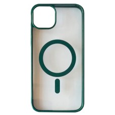 Чохол Apple iPhone 14 Plus, Cristal Case Guard, Forest Green, MagSafe, Зелений