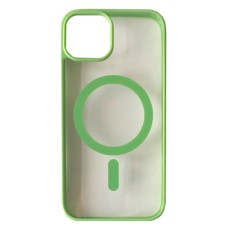 Чохол Apple iPhone 14 Plus, Cristal Case Guard, Mint Green, MagSafe, Зелений