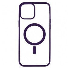 Чохол Apple iPhone 12, iPhone 12 Pro, Cristal Case Guard, Dark Purple, MagSafe, Фіолетовий