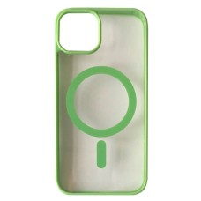 Чохол Apple iPhone 14, Cristal Case Guard, Mint Green, MagSafe, Зелений