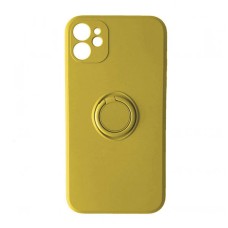 Чохол Apple iPhone 12, Ring Color, Жовтий