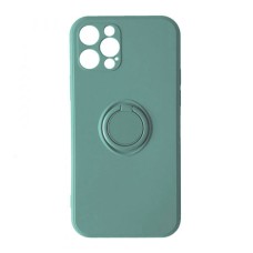 Чохол Apple iPhone 12 Pro, Ring Color, Light Cyan, Блакитний