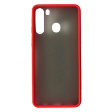 Чохол Samsung A215 Galaxy A21, TOTU Gingle Matte, Red-Black, Червоний