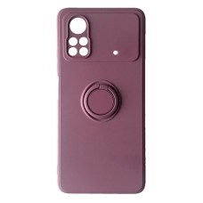 Чохол Xiaomi POCO X4 Pro 5G, Ring Color, Cherry Purple, Фіолетовий