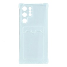 Чохол Samsung S908 Galaxy S22 Ultra, Silicone Card Case, Прозорий