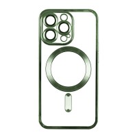 Чехол Apple iPhone 12 Pro Max, Metallic Full Camera, MagSafe, Зеленый