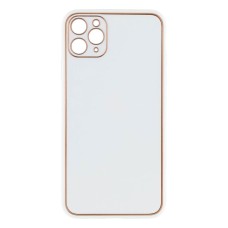 Чохол Apple iPhone 11 Pro Max, Leather Case Gold, Білий