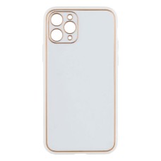 Чохол Apple iPhone 11 Pro, Leather Case Gold, Білий