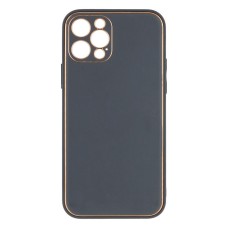 Чохол Apple iPhone 12 Pro, Leather Case Gold, Сірий