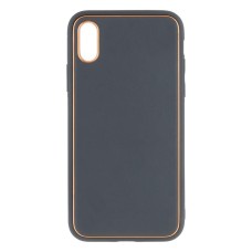 Чохол Apple iPhone X, iPhone XS, Leather Case Gold, Сірий