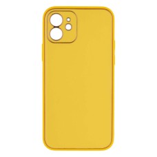 Чохол Apple iPhone 12, Leather Case Gold, Жовтий