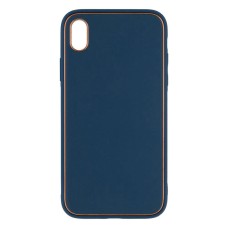 Чохол Apple iPhone XR, Leather Case Gold, Синій