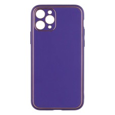 Чохол Apple iPhone 11 Pro, Leather Case Gold, Фіолетовий