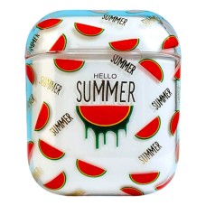 Чохол Apple AirPods, AirPods 2, Clear Case Strong Design, Hello Summer, Малюнок