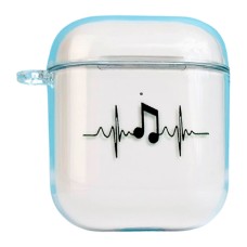 Чохол Apple AirPods, AirPods 2, Clear Case Strong Design, Note, Малюнок