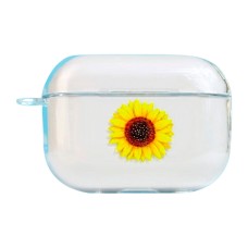 Чохол Apple AirPods 3, AirPods 4 mini, Clear Case Strong Design, Sunflower, Малюнок