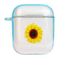 Чохол Apple AirPods, AirPods 2, Clear Case Strong Design, Sunflower, Малюнок