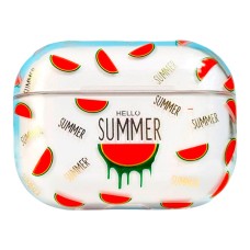 Чохол Apple AirPods 3, AirPods 4 mini, Clear Case Strong Design, Hello Summer, Малюнок