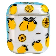 Чохол Apple AirPods, AirPods 2, Clear Case Strong Design, Lemon, Малюнок