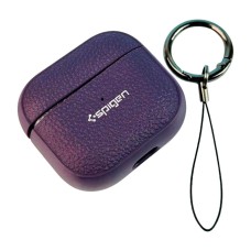 Чохол Apple AirPods Pro, Spigen Ring Leather Armor, Фіолетовий