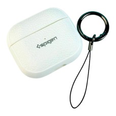 Чохол Apple AirPods Pro, Spigen Ring Leather Armor, Білий