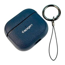 Чохол Apple AirPods Pro, Spigen Ring Leather Armor, Синій
